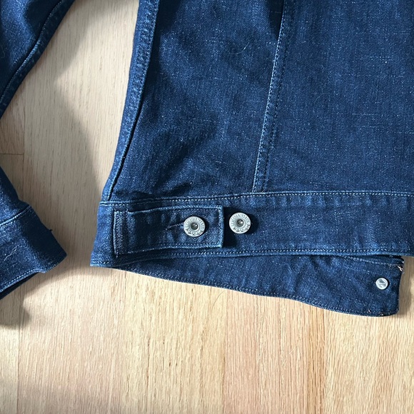 Women’s Levi’s Classic Denim Jacket Dark Wash L - Picture 6 of 8